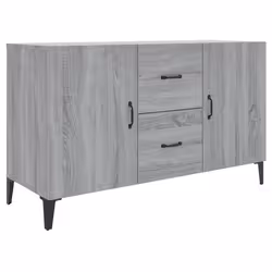 Buffet bahut - Sonoma - 100 x 36 x 60 cm - Bois dingénierie - 2 portes - 2 tiroirs