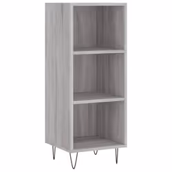 Buffet - SONOMA - 345 x 325 x 90 cm - Bois dingénierie - Gris - Meuble de rangement