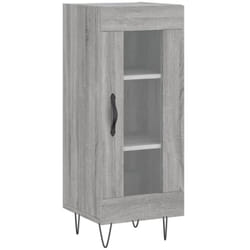 Buffet bahut commode armoire meuble de rangement organisateur cuisine salle de séjour salon sonoma 34,5 x 34 x 90 cm bois d'ingénierie gris
