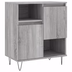 Buffet - Sonoma - 60 x 35 x 70 cm - Bois dingénierie - Pieds en fer - Rangement organisé