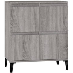 Buffet bahut commode armoire meuble de rangement organisateur cuisine salle de séjour salonsonoma 60 x 35 x 70 cm bois d'ingénierie gris