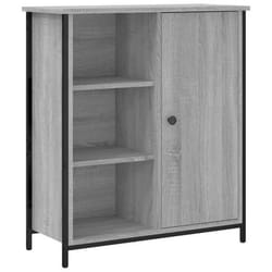 Buffet bahut - SONOMA - 70 x 30 x 80 cm - Bois dingénierie - Gris - Classique