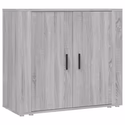Buffet - SONOMA - 80 x 33 x 70 cm - Bois dingénierie - 2 portes - Rangement pratique