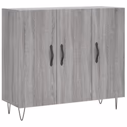 Buffet bahut - Sonoma - 90x34x80 cm - Bois dingénierie - 2 portes - Style moderne