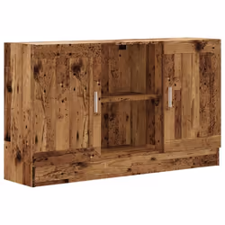 Buffet - Vieux Bois - 120 x 305 x 70 cm - 2 Portes - Meuble de Rangement - Salle à Manger