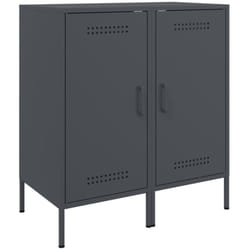 Buffet bahut commode armoire meuble de rangement organisateur cuisine salle de séjour salons lot de 2 36 x 39 x 79 cm acier anthracite
