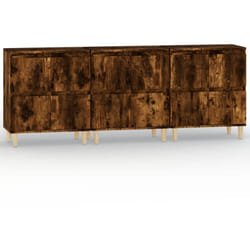 Helloshop26 - Buffet bahut commode armoire meuble de rangement organisateur cuisine salle de séjour salons 3 pcs 60 x 35 x 70 cm bois d'ingénierie