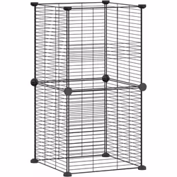 Cette cage pour animaux de compagnie offre un espace clos spacieux et sûr pour que vos adorables animaux de compagnie puissen ...