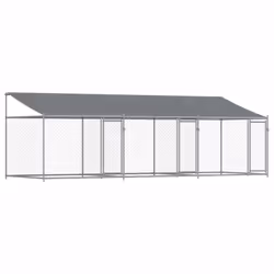 Gardez vos amis à quatre pattes dans un espace sûr et confortable avec cette cage pour chien ! Utilisation polyvalente : le c ...