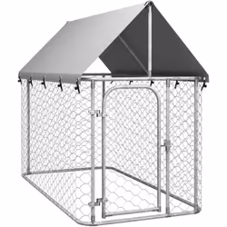 Offrez sûreté, sécurité et confort à votre chiot avec ce chenil d'extérieur. Cette niche polyvalente pour chiens a des multip ...