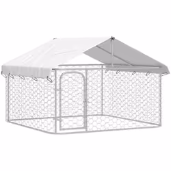 Offrez sûreté, sécurité et confort à votre chiot avec ce chenil d'extérieur. Cette niche polyvalente pour chiens a des multip ...