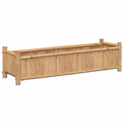 Jardinière - Non spécifié - 100 x 30 x 25 cm - Bambou - Marron - Design surélevé