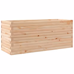 Jardinière - Non spécifié - 110 x 40 x 455 cm - Bois de pin massif - Marron - Rectangulaire