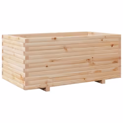 Jardinière - Non spécifié - 110 x 60 x 495 cm - Bois de pin massif - Marron - Rectangulaire
