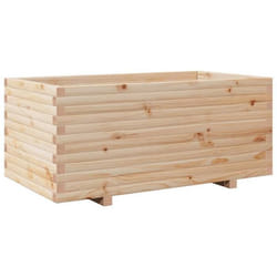 Jardinière - Non spécifié - 110 x 60 x 495 cm - Bois de pin massif - Marron - Rectangulaire
