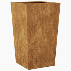 Jardinière - Acier Corten - 45 x 45 x 75 cm - Marron - Résistante à la rouille - Multifonctionnelle
