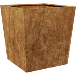 Helloshop26 - Jardinière bac lit surélevé plantes fleurs terrasse jardin 50 x 50 x 50 cm acier corten Marron