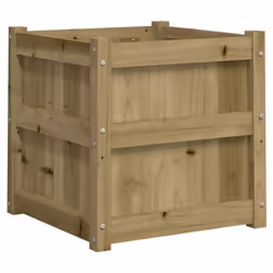 Jardinière - Non spécifié - 50 x 50 x 50 cm - Bois de pin imprégné - Marron - Carré