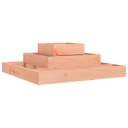 Jardinière - Bois de Douglas - 80 x 80 x 27 cm - 3 niveaux - Marron - Robuste