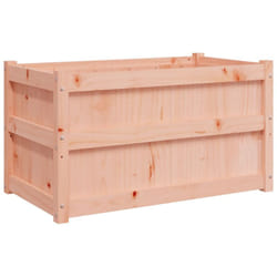 Helloshop26 - Jardinière bac lit surélevé plantes fleurs terrasse jardin 90 x 50 x 50 cm bois massif douglas marron