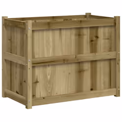 Jardinière - Non spécifié - 90 x 50 x 70 cm - Bois de pin imprégné - Marron - Rectangulaire