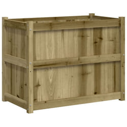 Jardinière - Non spécifié - 90 x 50 x 70 cm - Bois de pin imprégné - Marron - Rectangulaire