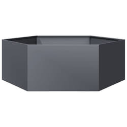 Jardinière - Non spécifié - Hexagonale - Acier anthracite - 138 x 120 x 45 cm - Surélevée