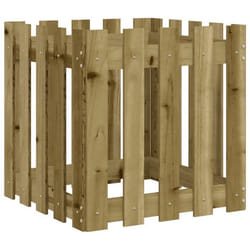 Jardinière - Non spécifié - 50 x 50 x 50 cm - Bois de pin imprégné - Marron - Carré