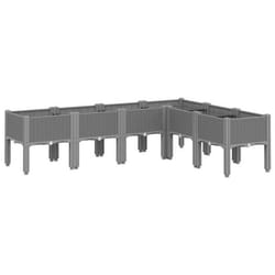 Jardinière - Non spécifié - 160 x 120 x 42 cm - Polypropylène - Design surélevé - Gris clair