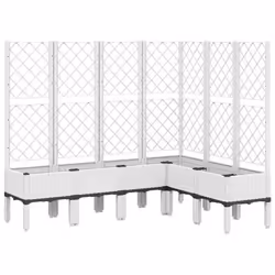 Jardinière - Non spécifié - 160 x 120 x 142 cm - Treillis intégré - Polypropylène - Blanc