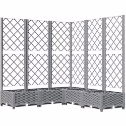 Cette jardinière avec treillis est un excellent choix pour les plantes grimpantes dans votre jardin, sur votre patio et terra ...