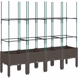 Cette jardinière avec treillis est un excellent choix pour les plantes grimpantes dans votre jardin, sur votre patio et terra ...