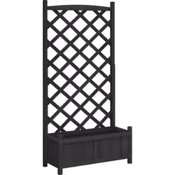 Cette jardinière en bois avec treillis est un excellent choix pour les plantes grimpantes dans votre jardin, sur votre patio ...