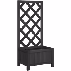 Cette jardinière en bois avec treillis est un excellent choix pour les plantes grimpantes dans votre jardin, sur votre patio ...