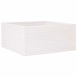 Jardinière - Non spécifié - 100 x 100 x 46 cm - Bois de pin massif - Blanc - Carré