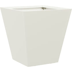 Helloshop26 - Jardinière bac lit surélevé plantes fleurs terrasse jardin 30 x 30 x 30 cm acier blanc