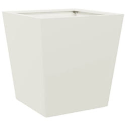 Jardinière - Acier - 40 x 40 x 40 cm - Blanc - Résistante à la rouille - Multifonctionnelle