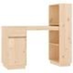Bureau - Non spécifié - 110 x 53 x 117 cm - Bois massif de pin - Marron - Design intemporel