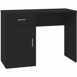 Ce bureau simple mais élégant, doté d'un tiroir et d'une armoire, sera un supplément très pratique à toute maison ou bureau.  ...
