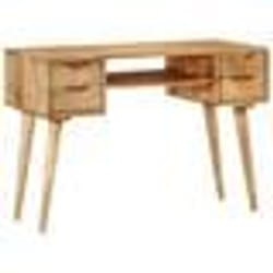 Bureau - Bois de Manguier - 110 x 47 x 76 cm - 4 Tiroirs - Style Contemporain - Meuble de Bureau