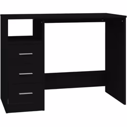 Apportez un air de charme élégant à votre espace de travail ou d'étude avec ce bureau élégant et moderne avec tiroirs ! Matér ...