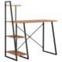 Bureau - Multicolore - 102 x 50 x 117 cm - Étagère intégrée - Design contemporain - Meuble robuste