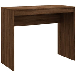 Helloshop26 - Bureau table poste de travail meuble d'ordinateur informatique étude chêne 90 x 40 x 72 cm bois d'ingénierie brun