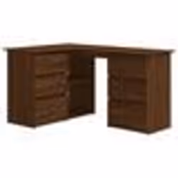 Bureau dangle - Meuble de bureau - Chêne - 145 x 100 x 76 cm - 6 tiroirs - Bois dingénierie