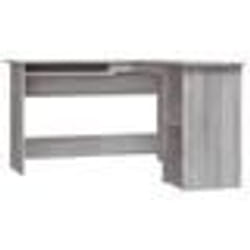 Bureau table poste de travail meuble d ordinateur informatique etude d angle sonoma 120 x 140 x 75 cm bois d ingenierie