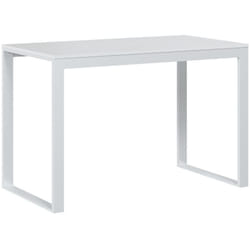 Bureau table poste de travail meuble d'ordinateur informatique étude d'ordinateur 110 x 60 x 73 cm Aggloméré blanc