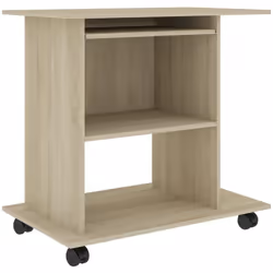 Le bureau d'ordinateur compact pour ordinateur portable et de bureau est conçu pour économiser de l'espace et est un véritabl ...