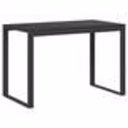 Bureau - Inconnu - Droit - Bois dingénierie - Métal enduit - Noir 110x60x73 cm