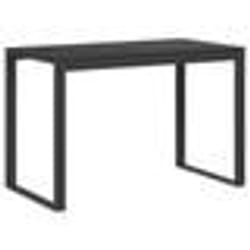 Bureau - Inconnu - Droit - Bois dingénierie - Métal enduit - Noir 110x60x73 cm