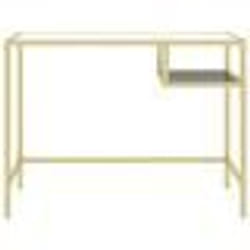 Bureau - Verre - Transparent - 100 x 36 x 74 cm - Design moderne - Style industriel